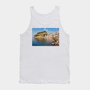 The bay with the colorful houses of Parga, Greece Tank Top